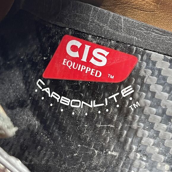 Toschi Oxfords Mens 9.5 Black Leather Carbonlite CIS Italy Dress Shoes Comfort - Picture 9 of 10